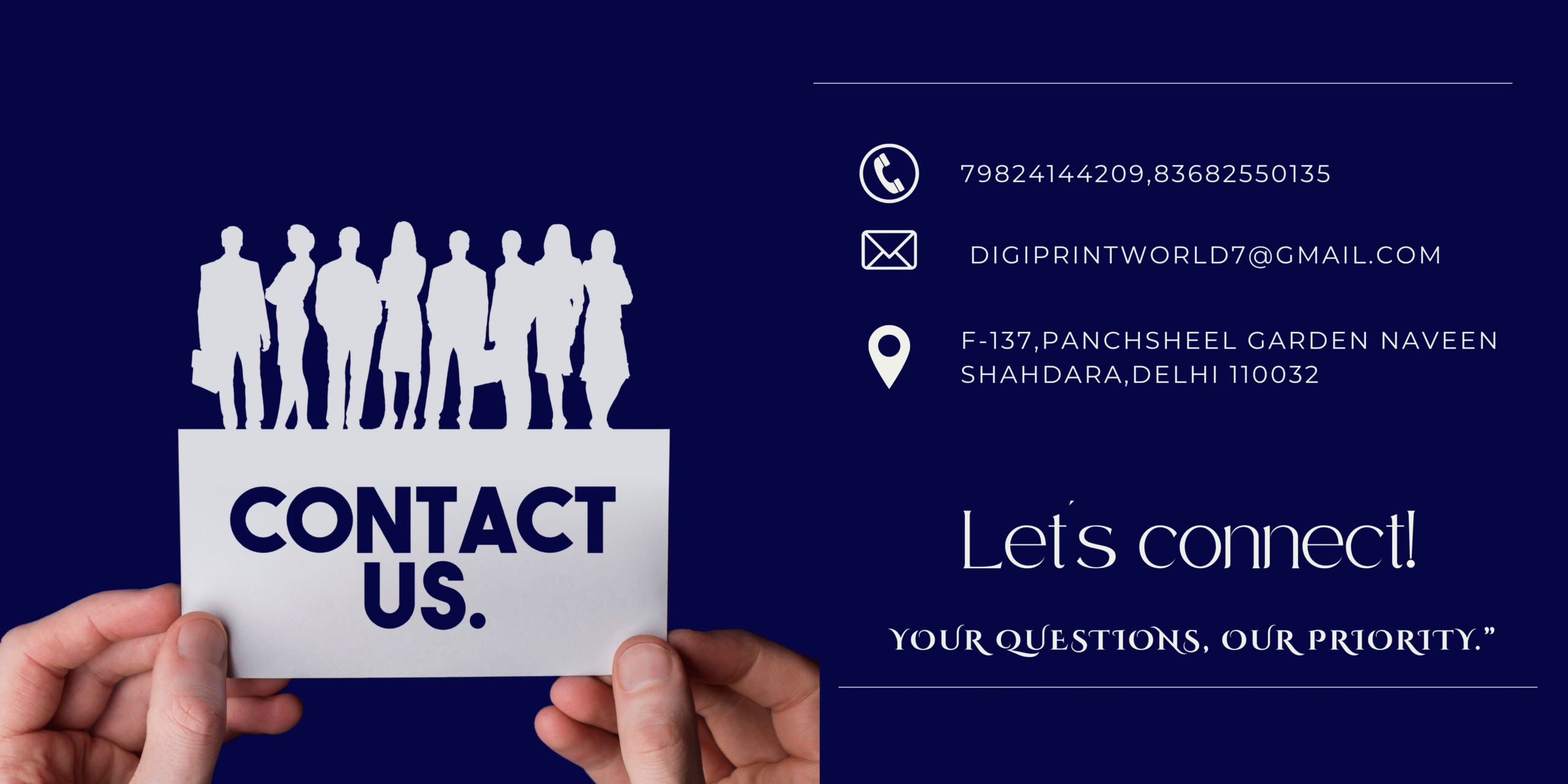 Whether it's design or printing . Reach out today for personalized service and have a question about our services, or just want to connect — we’d love to hear from you. Fill out the form or contac (1)